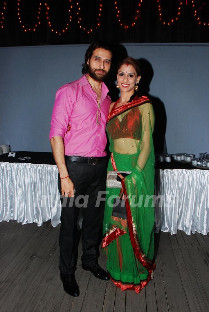 Apoorva Agnihotri with wife Shilpa at the launch of Production house Thoughtrain Entertainment