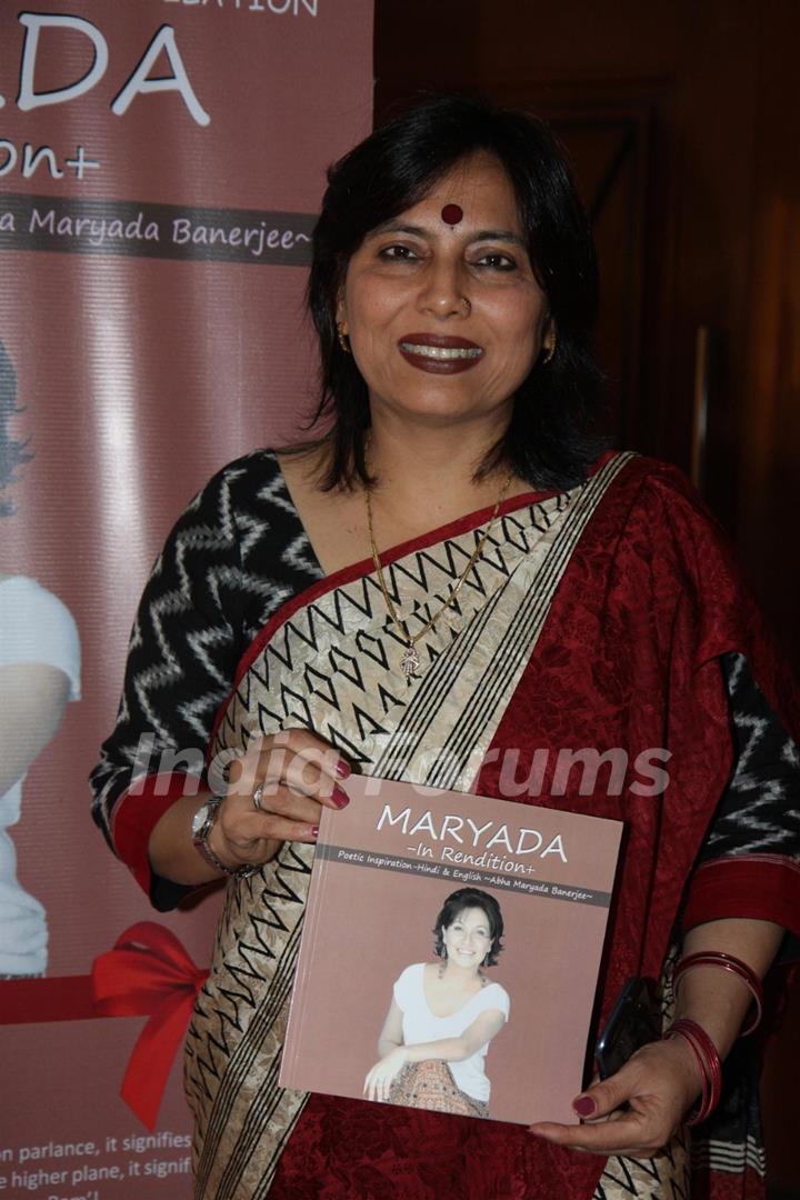 Abha Banerjee launches book Maryada