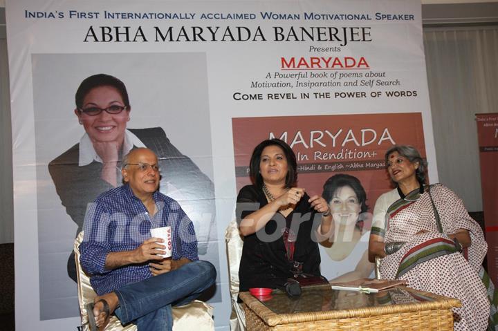 Abha Banerjee launches book Maryada