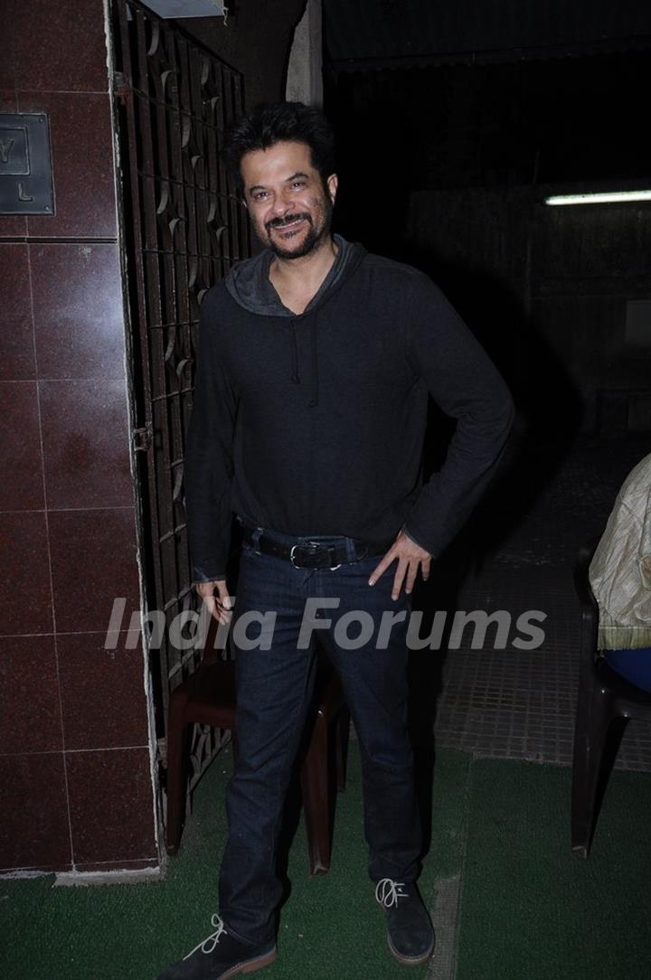 Anil Kapoor And Satish Kaushik At Barfi Screening