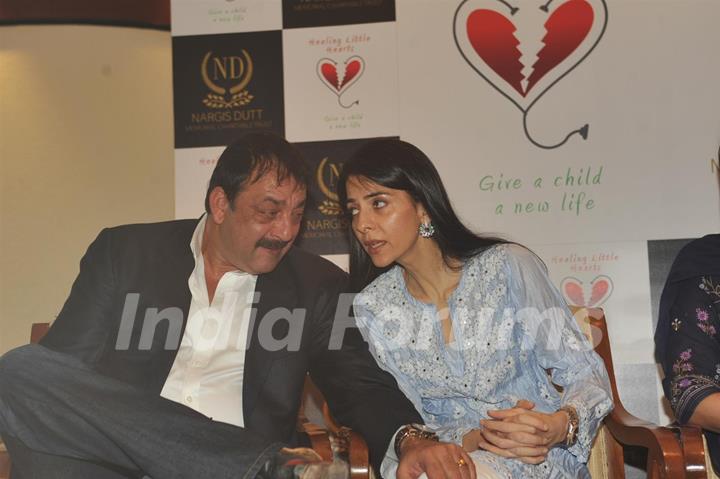 Sanjay Dutt and Namrata Dutt attended the Nargis Dutt Memorial Trust