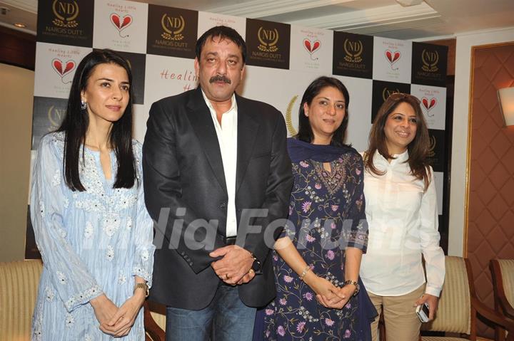 Sanjay Dutt with sisters Namrata Dutt and Priya Dutt attended the Nargis Dutt Memorial Trust