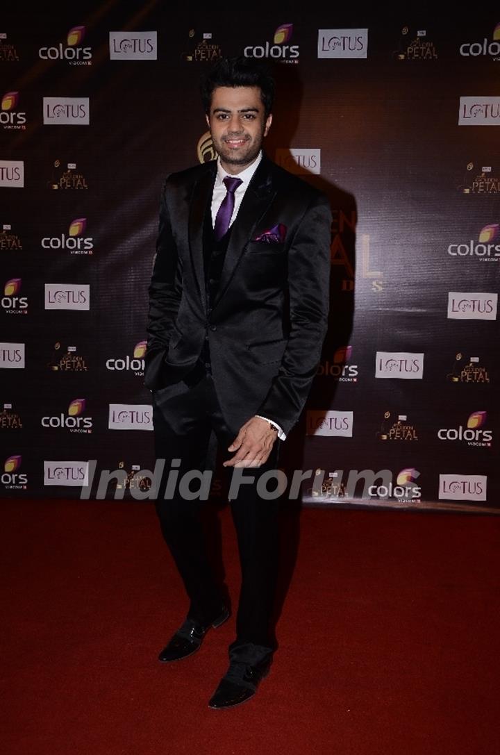 Manish Paul at Colors Golden Petal Awards Red Carpet Moments