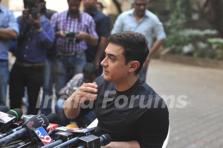 Aamir Khan at 'Talaash' success meet