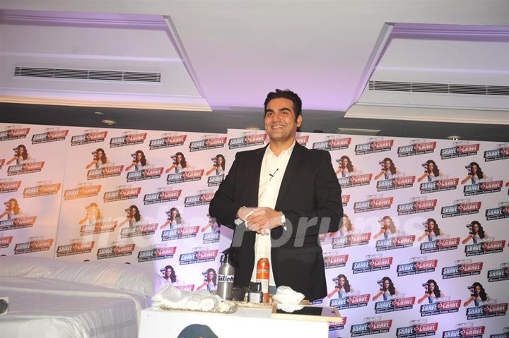 Malaika Arora with husband Arbaaz Khan during an promotional event of Gillette