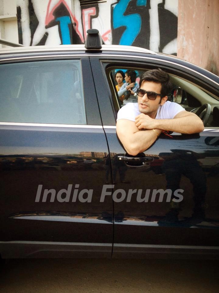 Karan Tacker shooting for Audi