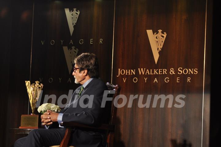 Bollywood actor Amitabh Bachchan honoured as the 'John Walker & Sons Game Changer of the Century' at Hotel Taj Mahal Palace in Colaba, Mumbai.