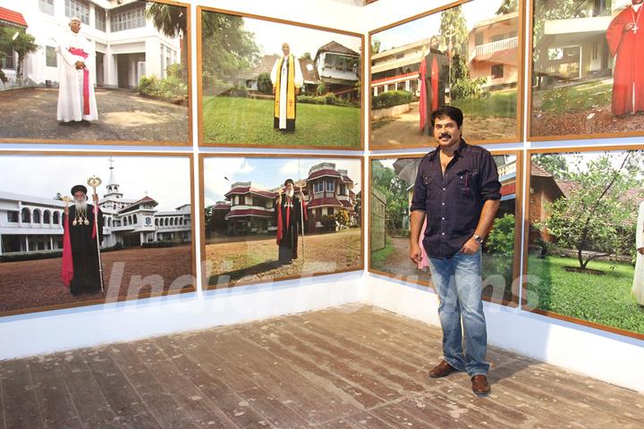 Superstar Mammootty visited Aspinwall House, one of the major venues of the Kochi Muziris Biennale, Kerala.