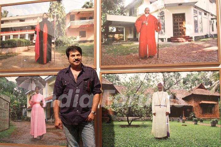 Superstar Mammootty visited Aspinwall House, one of the major venues of the Kochi Muziris Biennale, Kerala.