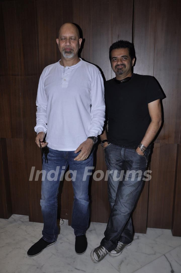 (L to R) Music directors Loy Mendonsa and Ehsaan Noorani at the film Vishwaroop press meet at Hotel JW Marriott in Juhu, Mumbai.