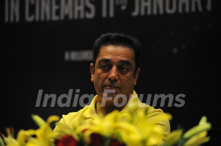 Bollywood actor Kamal Haasan at the film Vishwaroop press meet at Hotel JW Marriott in Juhu, Mumbai.