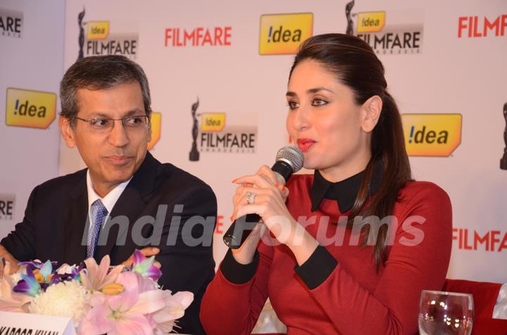 Kareena Kapoor at The 58th !dea Filmfare Awards 2012 Press Conference in Delhi