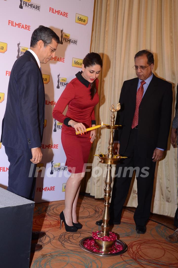 Kareena Kapoor at The 58th !dea Filmfare Awards 2012 Press Conference in Delhi