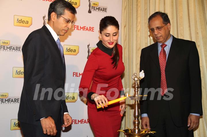 Kareena Kapoor at The 58th !dea Filmfare Awards 2012 Press Conference in Delhi