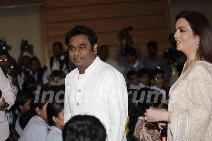 Nita Ambani & AR Rahman at special event at Dhirubhai Ambani International School