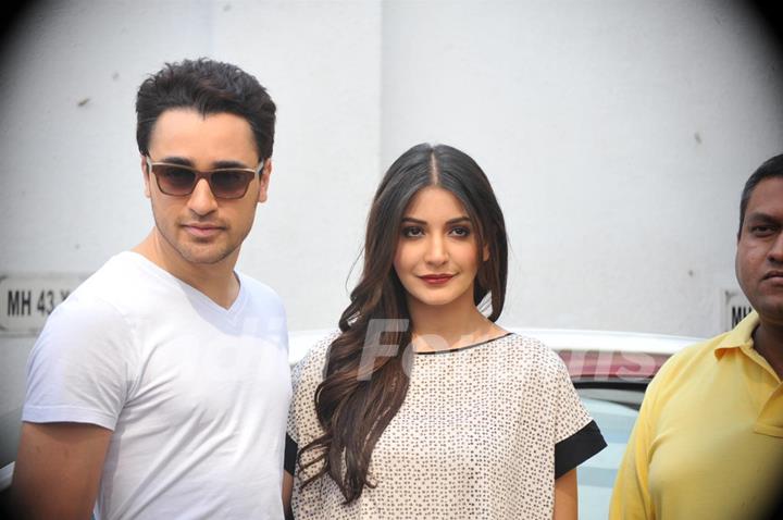 Imran Khan and Anushka Sharma during the promotion of film Matru Ki Bijlee Ka Mandola