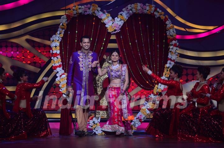 Rahul Mahajan and Dimpy Mahajan during their performance in Nach Baliye 5