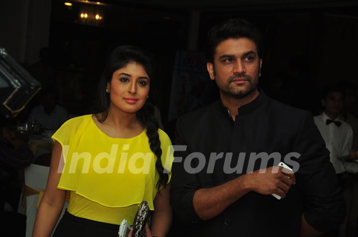 Kritika Kamra & Sharad Kelkar at the celebration of India Forums 9th Anniversary