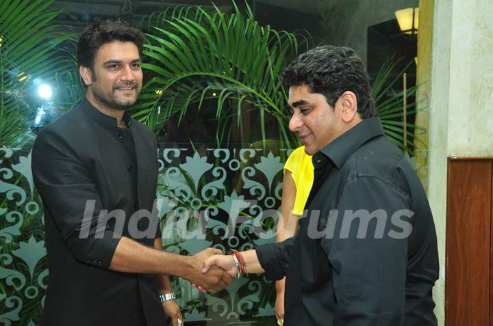 Sharad Kelkar and Rajan Shahi at the celebration of India Forums 9th Anniversary