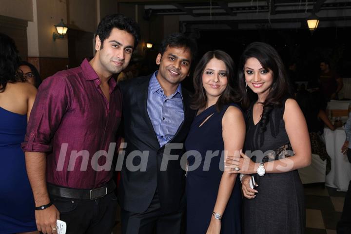 Ankit Gera, Vijay, Dolly & Adaa Khan at the celebration of India Forums 9th Anniversary