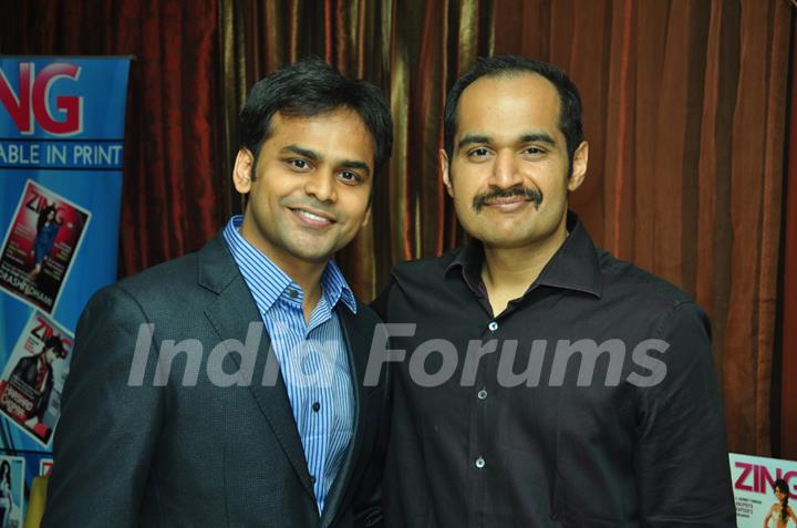 Vijay Bhatter & Atul Phadnis at the celebration of India Forums 9th Anniversary