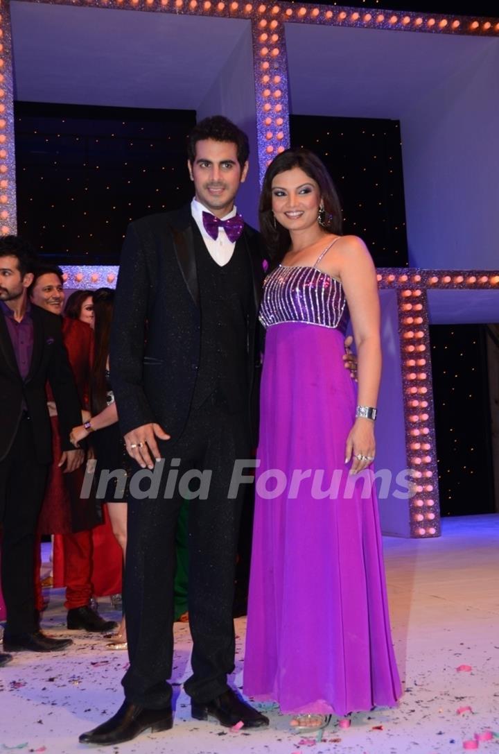 Deepshikha and Kaishav Arora at Nach Baliye 5