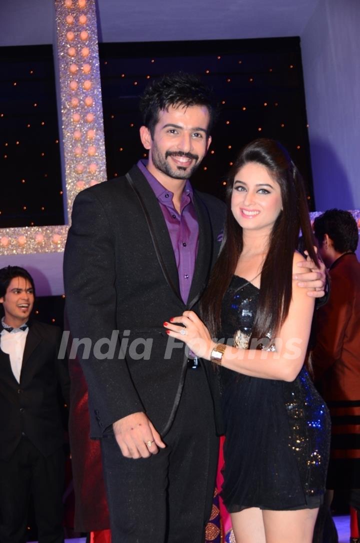 Jay Bhanushali and Mahhi Vij at Nach Baliye 5