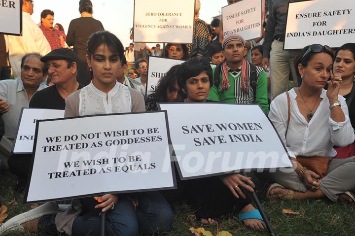 Silent Candle March for the sad demise of Delhi gang rape