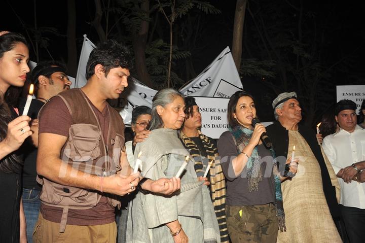 Silent Candle March for the sad demise of Delhi gang rape