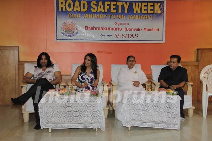 Road Safety Campaign Launch by Pooja Bedi at Bramhakumaris Borv east