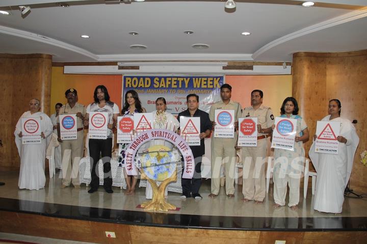 Road Safety Campaign Launch by Pooja Bedi at Bramhakumaris Borv east