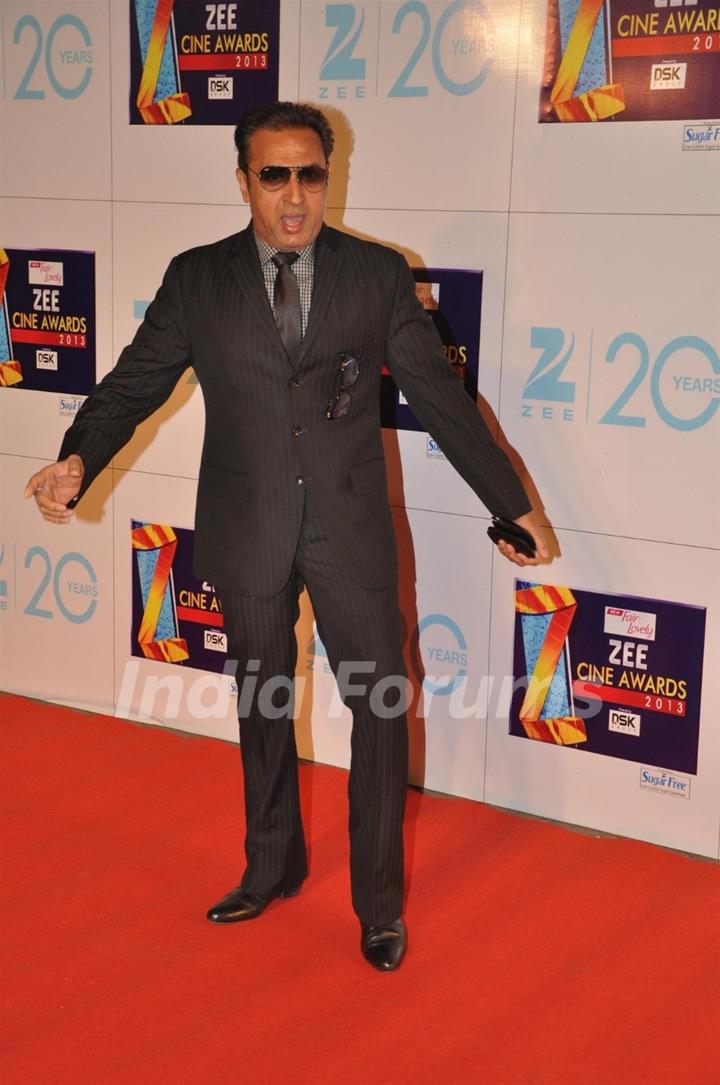 Gulshan Grover at Zee Cine Awards 2013 at YRF Studios