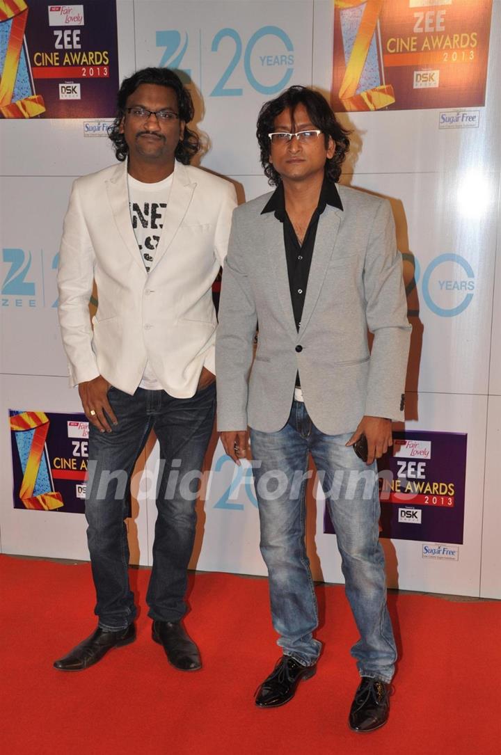 Ajay Gogavale and Atul Gogavale at Zee Cine Awards 2013