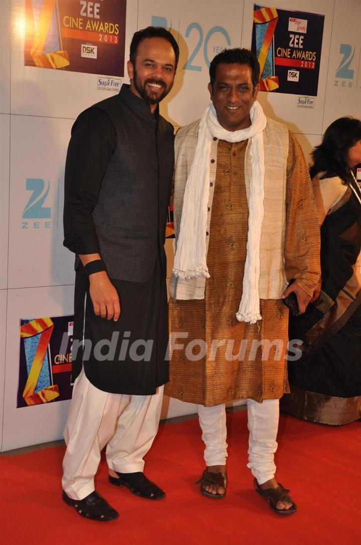 Rohit Shetty with Anurag Basu at Zee Cine Awards 2013