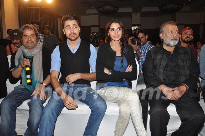 Vishal, Imran Khan, Anushka Sharma & Pankaj Kapoor at Press Meet Film Matru ki Bijlee ka Mandola