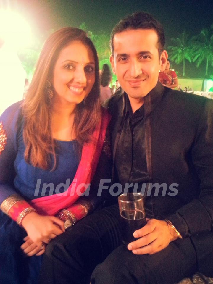Munisha Khatwani and Harmeet Singh at Vivian Dsena and Vahbbiz Dorabjee Wedding