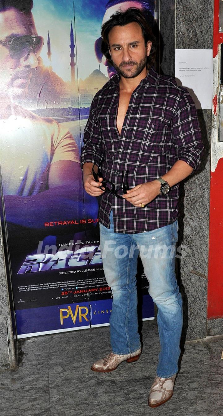 Film RACE 2 press meet at PVR Cinemas in Juhu, Mumbai