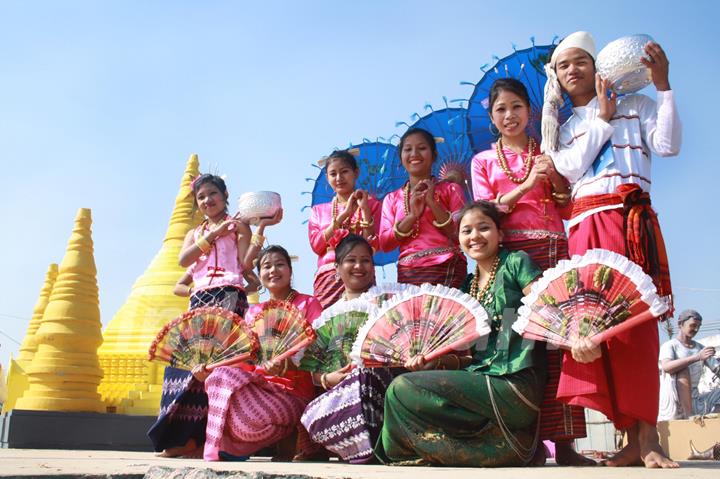 The Tripura tableaux at the press preview of tableaux participating in Republic Day Parade. (Photo: Amlan Paliwal/IANS)