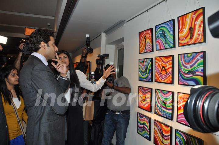 Abhishek Bachchan inaugurated Radhika Goenka's art exhibition