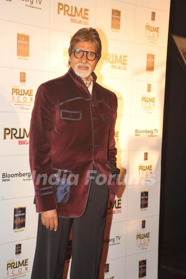 Amitabh Bachchan felicitated as winner of India's Prime Icon by BIG CBS PRIME at Hotel Novotel in Juhu, Mumbai