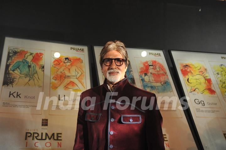 Amitabh Bachchan felicitated as winner of India's Prime Icon by BIG CBS PRIME at Hotel Novotel in Juhu, Mumbai