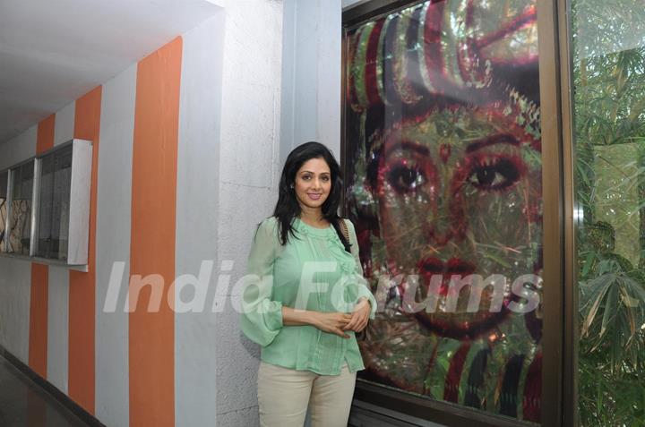 Sridevi and Gauri Shinde at Whistling Woods International