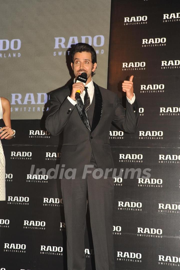 Hrithik Roshan announced as Rado's ambassador