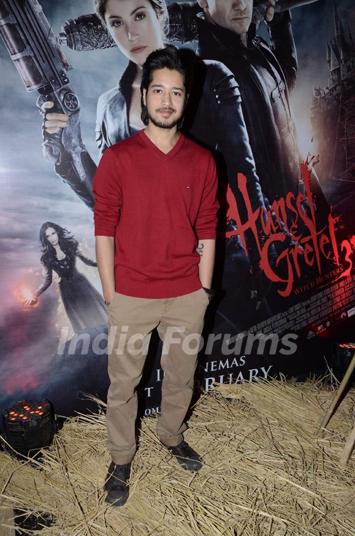 Bollywood actor Rajat Barmecha at the screening of 3D film Hansel and Gretel in PVR Juhu, Mumbai on Wednesday, January 30th, evening.