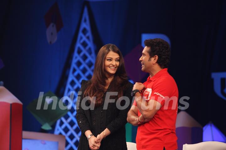 Sachin Tendulkar at Coca Cola Support My School Telethon