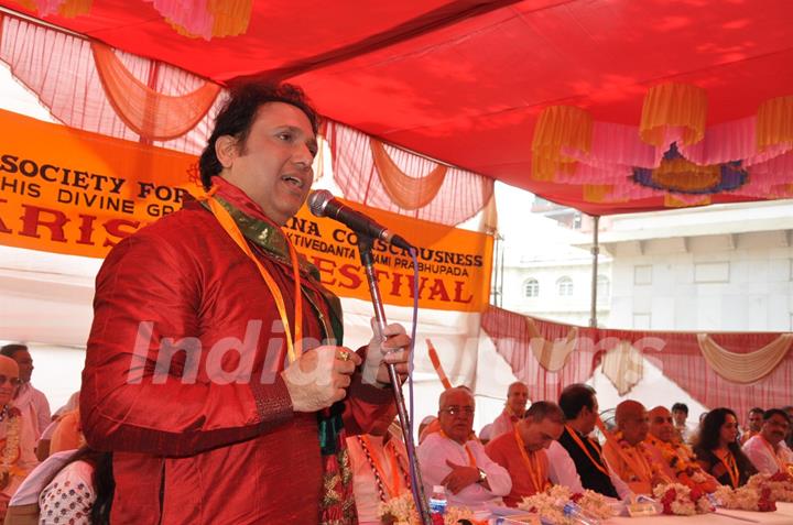 Hema Malini & Govinda at the inauguration of Jagannath Yatra celebrations