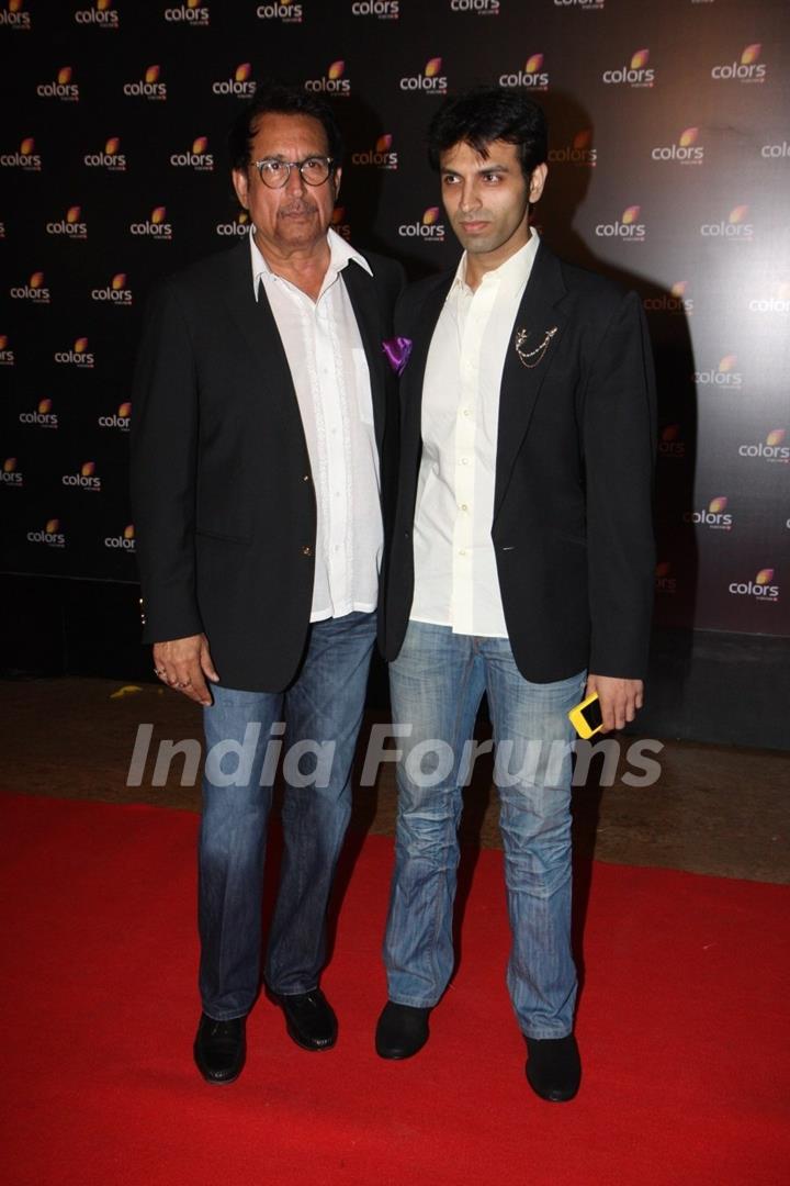 Kiran Kumar with son Vikas Kumar at the 4th anniversary party of COLORS Channel