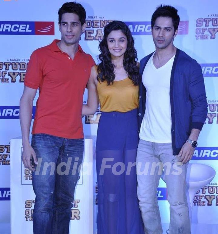 Alia, Varun and Siddharth