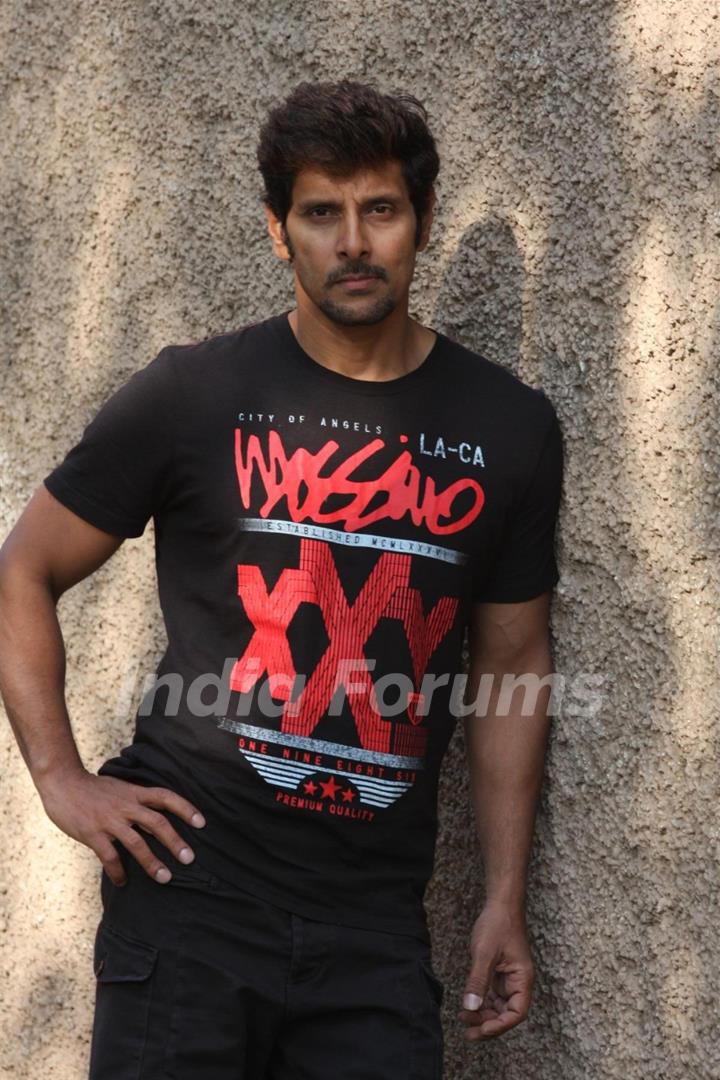 South Indian Bollywood Actor Vikram pose during the press meet of promotion of film