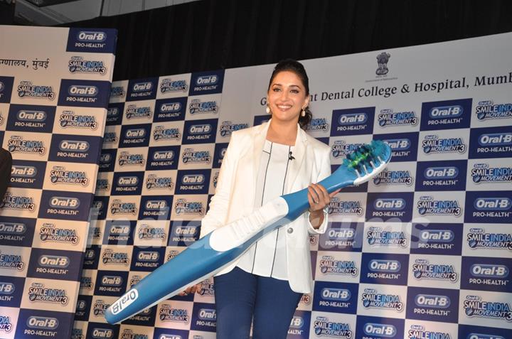 Madhuri Dixit At Oral-b Dental Camp